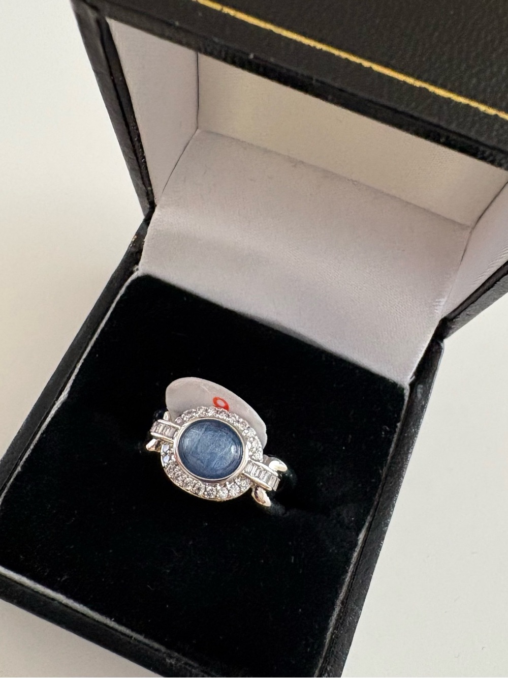 Bomb Party Forgotten Treasure Ring RG80696 Genuine Kyanite Rhodium Plating
